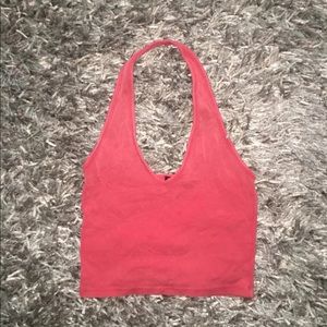 brandy melville lena halter crop top